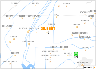 map of Gilbert