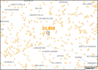 map of Gilboa