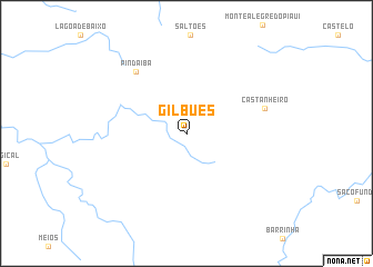 map of Gilbués