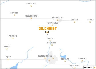 map of Gilchrist