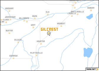 map of Gilcrest