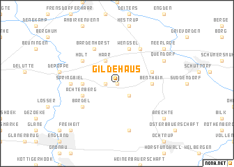 map of Gildehaus