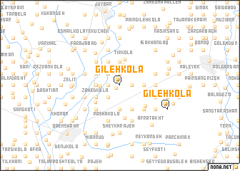 map of Gīleh Kolā