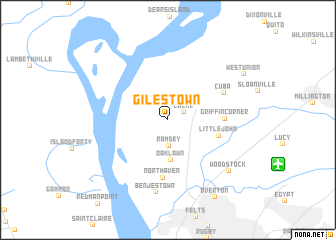 map of Giles Town