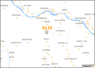 map of Giles