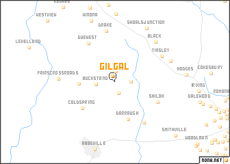 map of Gilgal