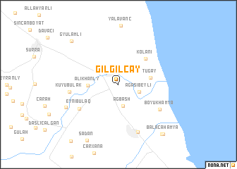 map of Gilgilçay