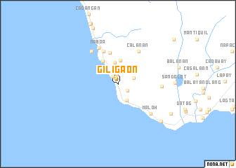 map of Giligaon