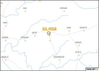 map of Gilinga