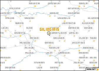 map of Giliogiris