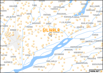 map of Giliwāla