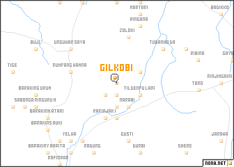 map of Gilkobi