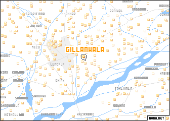 map of Gillānwāla