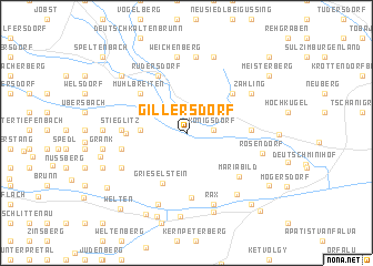 map of Gillersdorf