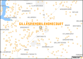 map of Gillespie Mobile Home Court