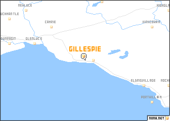 map of Gillespie