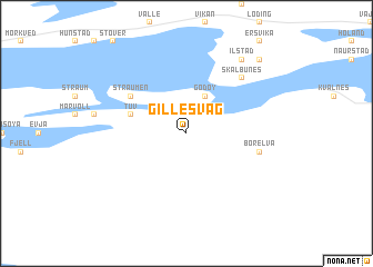 map of Gillesvåg