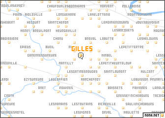 map of Gilles