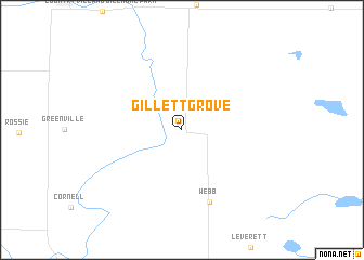 map of Gillett Grove