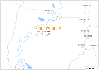 map of Gilleyville