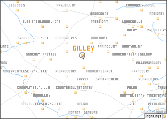 map of Gilley