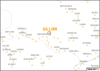 map of Gilliam