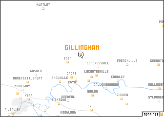 map of Gillingham
