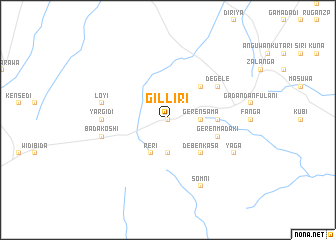 map of Gilliri