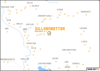 map of Gillman Bottom