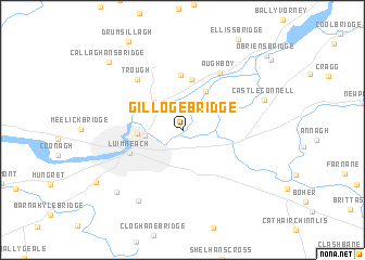 map of Gilloge Bridge