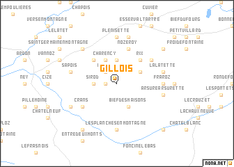 map of Gillois