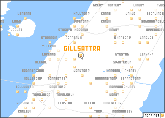 map of Gillsättra