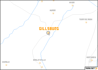 map of Gillsburg