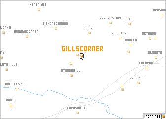 map of Gills Corner