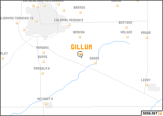 map of Gillum