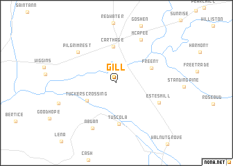 map of Gill