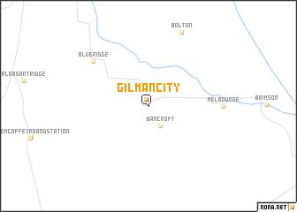 map of Gilman City