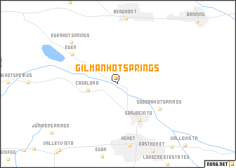 map of Gilman Hot Springs