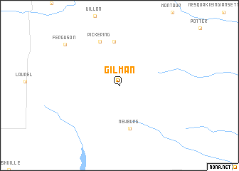 map of Gilman