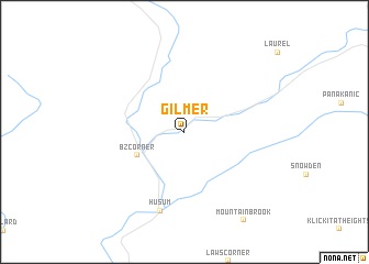 map of Gilmer