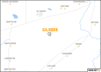 map of Gilmore