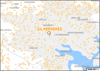 map of Gilmor Homes