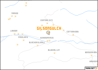 map of Gilson Gulch