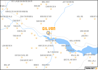 map of Gīlvān