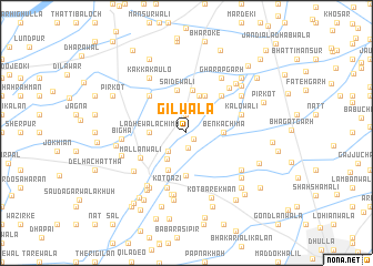 map of Gilwāla