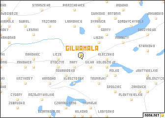 map of Gilwa Mała