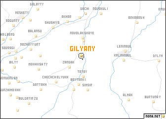 map of Gilyany