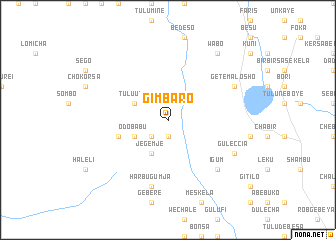 map of Gimbaro