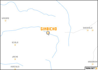 map of Gīmbīcho