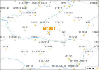 map of Gîmbuţ